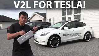 EVniculus 5 kW V2L adapter for Tesla Model S/3/X/Y test for efficiency