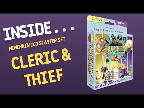 Inside…Munchkin Collectible Card Game: Cleric & Thief Starter Set (4K 60fps)
