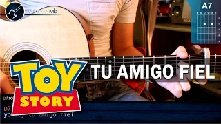 Cómo tocar &quot;Yo Soy Tu Amigo Fiel&quot; de TOY STORY en Guitarra (HD) Tutorial - Christianvib
