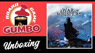 Board Game Gumbo: Unboxing A War of Whispers (with overview of game play)