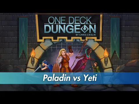 One Deck Dungeon Playthrough - Paladin vs Yeti