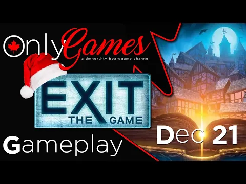 Exit The Game 2022 Advent Calendar: The Hunt For The Golden Book (December 21) Board Game Gameplay