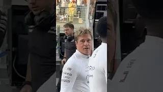 When Brad Pitt spots you in the crowd...🤣 #bradpitt #f1 #supercarblondie