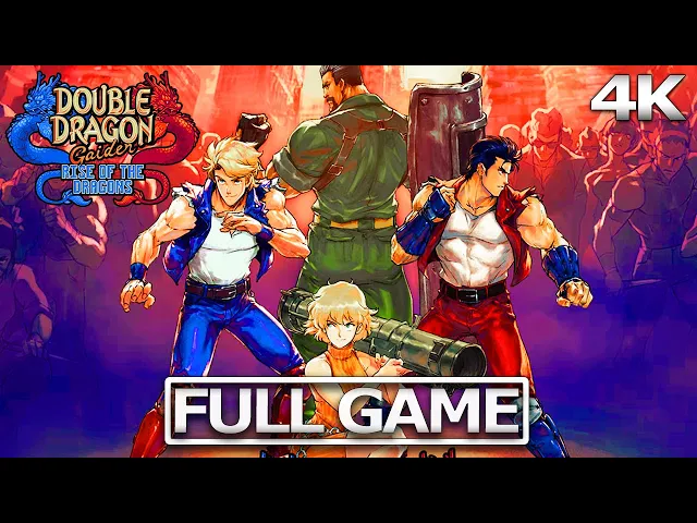 Double Dragon Arcade full play through 4k both Endings 