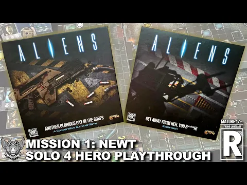 Aliens AGDitC – Mission 1 Newt - Solo (4‑Hero Playthrough)