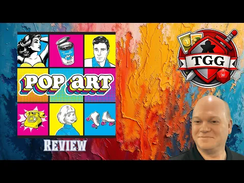 Pop Art Board Game Review | Colorful Transparent Card Layering Fun!