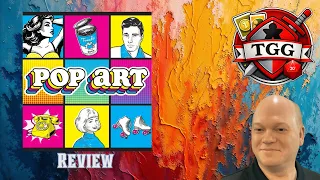 Pop Art Board Game Review | Colorful Transparent Card Layering Fun!