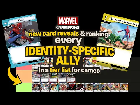 2 New Card Reveals & Ranking Every Identity-Specific Ally in Marvel Champions | Tier List for Cameo