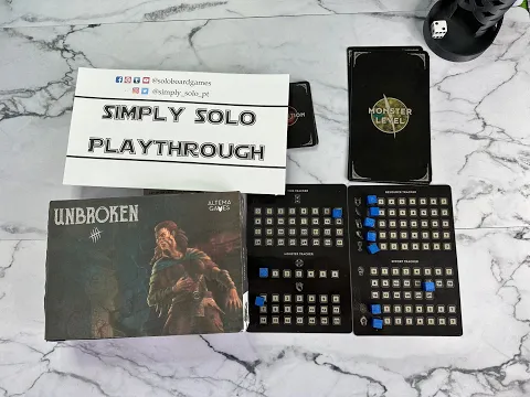 Unbroken Board Game Solo Playthrough | watch | learn | play