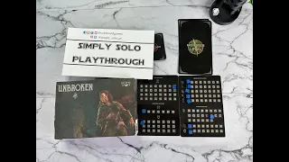 Unbroken Board Game Solo Playthrough | watch | learn | play