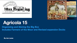 Agricola 15 organization and storage