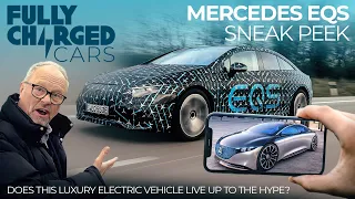 Mercedes EQS Sneak Peek: Does this luxury electric vehicle live up to the hype? | Fully Charged CARS
