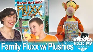 You can play Hundred Acre Wood Fluxx with stuffed animals!