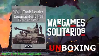 Tiger Leader Expansión Tank Commanders. Unboxing. DVG.