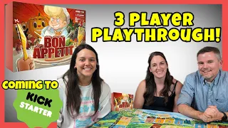 3 Player Playthrough Of Bon Appetite - Coming To #Kickstarter