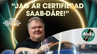 Saab Car Museum: "Jag är certifierad Saab-dåre!" Peter Bäckström Intendent.