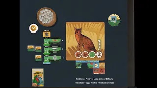 Habitats (boardgame) for Happy Builders - a solo playthrough (Neighboring Preserves mode)