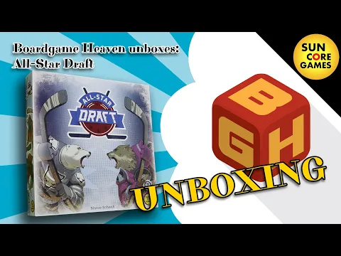 Boardgame Heaven Unboxing 182: All-star Draft (Sun Core Games)