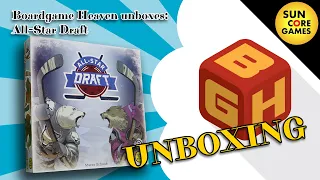 Boardgame Heaven Unboxing 182: All-star Draft (Sun Core Games)