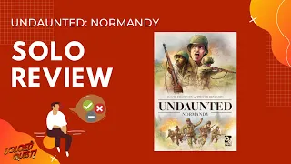 Undaunted: Normandy - Solo Review