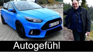 Ford Focus RS FULL REVIEW test driven 350 hp all-new neu 2017 Sound/Exterior/Interior