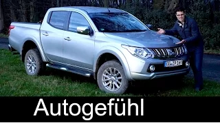 Mitsubishi L200 FULL REVIEW test driven all-new 2016 Triton Series 5 neuer Pickup onroad offroad