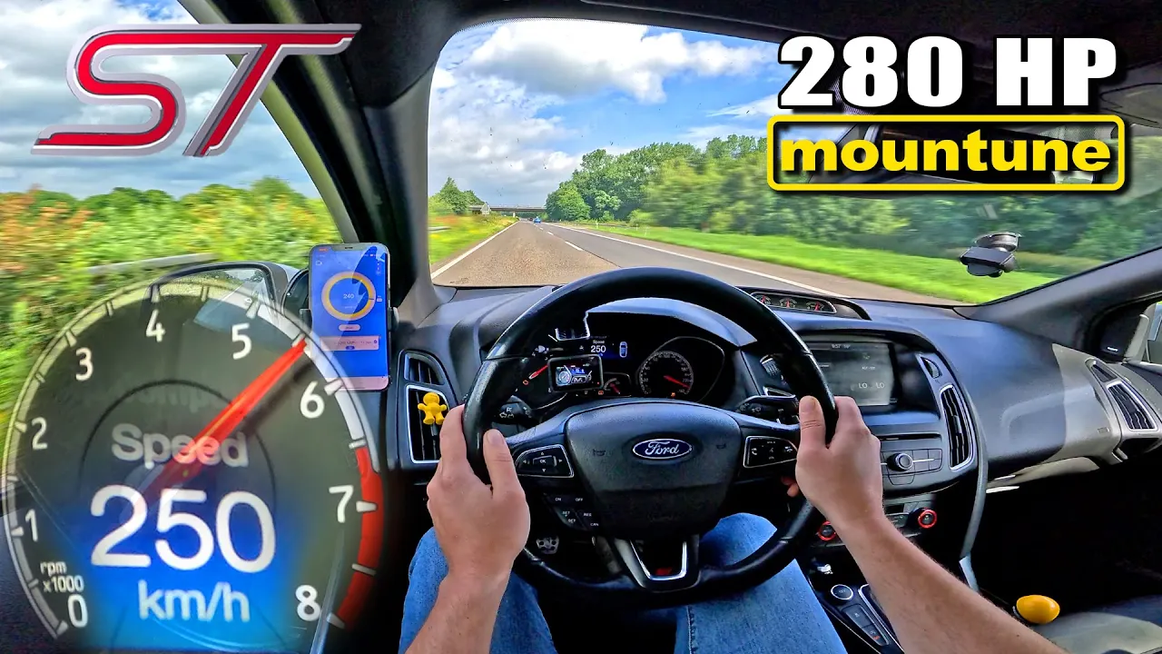 280 HP FORD FOCUS ST MK3.5 MOUNTUNE // 100-200 MILLTEK EXHAUST & AUTOBAHN!