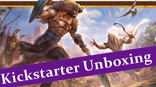 Monumental Board Game Kickstarter Unboxing (Miniatures Version)