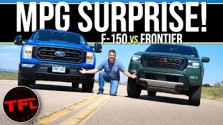 SMALL Gas Truck vs a BIG Hybrid: Will a Ford F-150 Beat the New Nissan Frontier on Our MPG Loop?