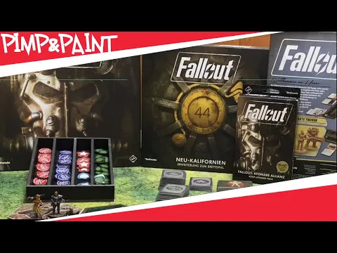Fallout the Boardgame incl. Addons - Inlays and painted Miniatures