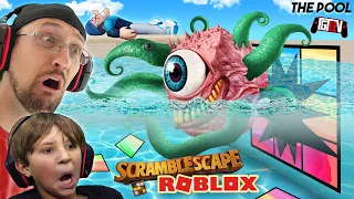 Roblox Scramblescape: Survive The POOL (FGTeeV Rubiks Cube Game)