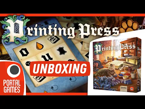 Printing Press | Unboxing | Boardgames