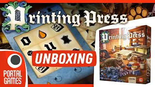 Printing Press | Unboxing | Boardgames