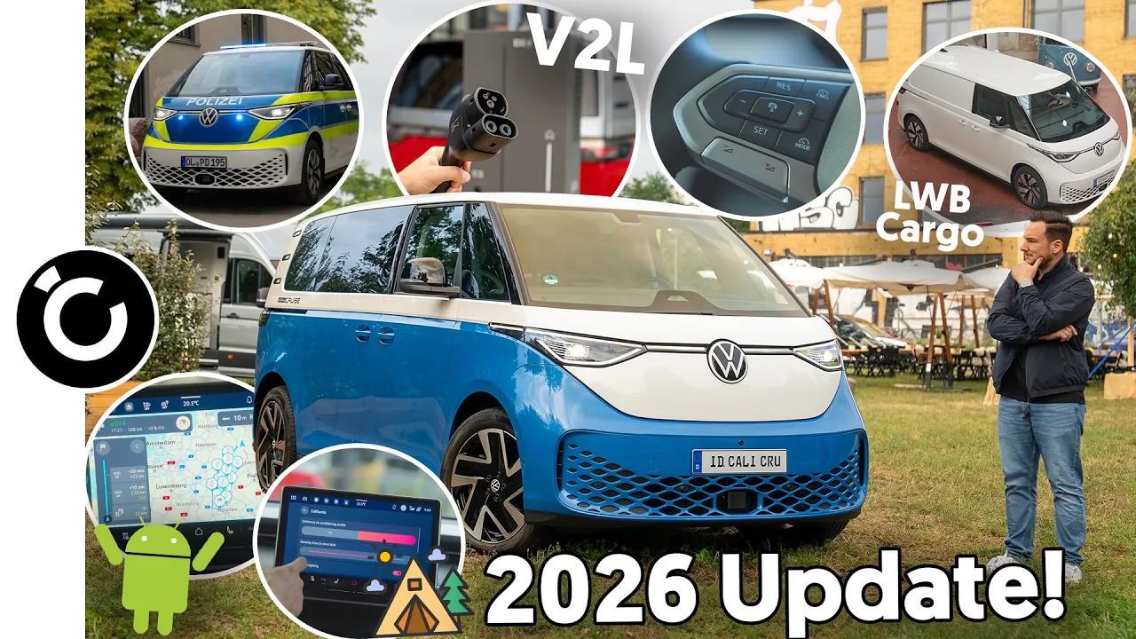 VW ID. Buzz Update 2026! neues Lenkrad, Android Software & California!