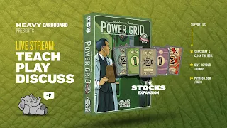 Power Grid - The Stocks Expansion - 4p Teaching, Play-through, & Round table by Heavy Cardboard
