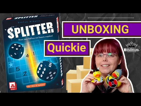 SPLITTER | Tanjas Brettspiel Unboxing  (Nürnberger-Spielkarten-Verlag NSV 2021) Würfelspiel Neuheit