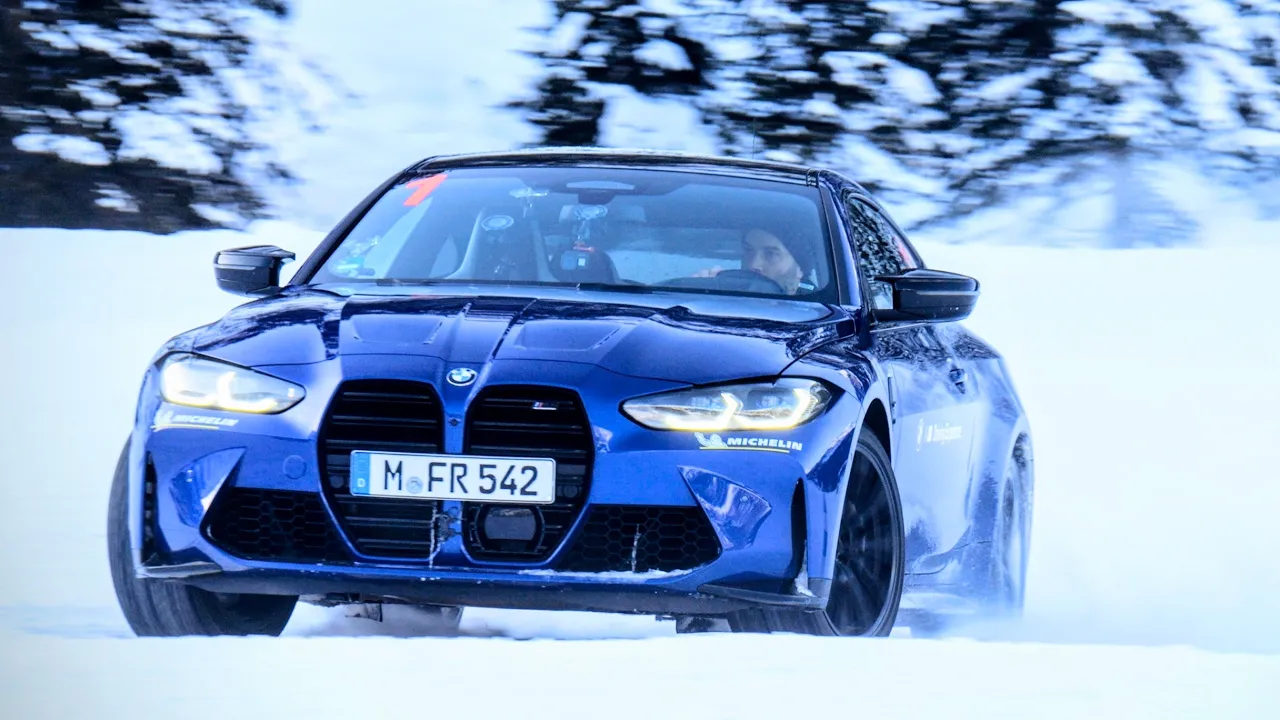 BMW 510hp RWD Ice Driving, how difficult can it be? | 4k