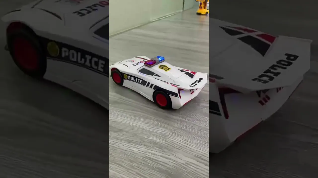 Машинка трансформер 2в1 Police Біла