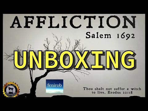 Affliction: Salem 1692 Board Game (2nd Ed.) | Unboxing (No Talking)
