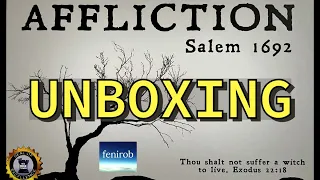 Affliction: Salem 1692 Board Game (2nd Ed.) | Unboxing (No Talking)