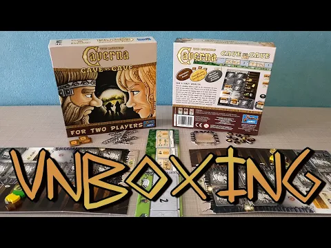 Caverna: Cave vs Cave - Kutu Oyunu Açılımı Falan - ASMR Board Game Unboxing