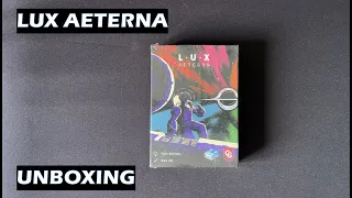 Unboxing Lux Aeterna solo card game