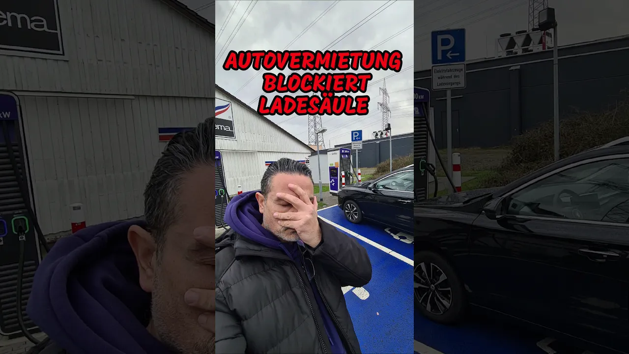 Autovermietung BLOCKIERT LADESÄULE! ZUM KOTZEN SOWAS #elektroauto #emobility #shortvideo #shorts