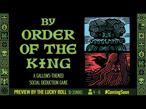 Preview - By Order of the King - Loosejaw Games #socialdeductiongame #socialdeduction #boardgames