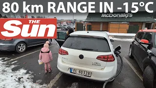 Family trip in 12 year old VW e-Golf was a challenge