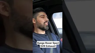 THE RANGE ROVER SPORT SVR EXHAUST SOUNDS LIKE AN ANIMAL! #shorts #exhaust