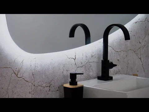 Espelho para Banheiro Gota com Led Gota 75x100x3cm VB Cristais