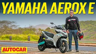 Yamaha Aerox E review - Is the electric Aerox fun? | First Ride | Autocar India