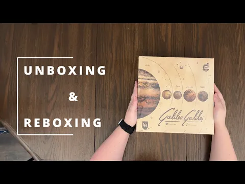 Galileo Galilei - Board Game Unboxing & Reboxing - What's in the Box?