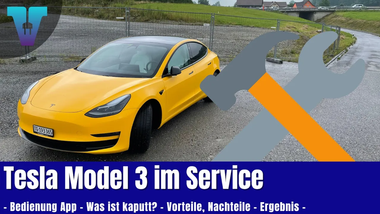 Tesla Model 3 im Service - Warum schon jetzt? Termine via App... [Deutsch 4K] | Vision E Drive #117